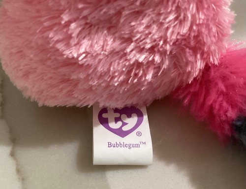 Ty 2010 BUBBLEGUM the Lemur Pink Beanie Boo 6"" RARO UK ESCLUSIVO- NUOVO - Foto 4 di 5