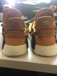 adidas human race hombre naranja
