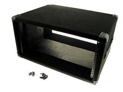 PROCRAFT 5U 16'' Deep Rack Case in Black Carpet Wrap - Side Handle w/ Rack Screws