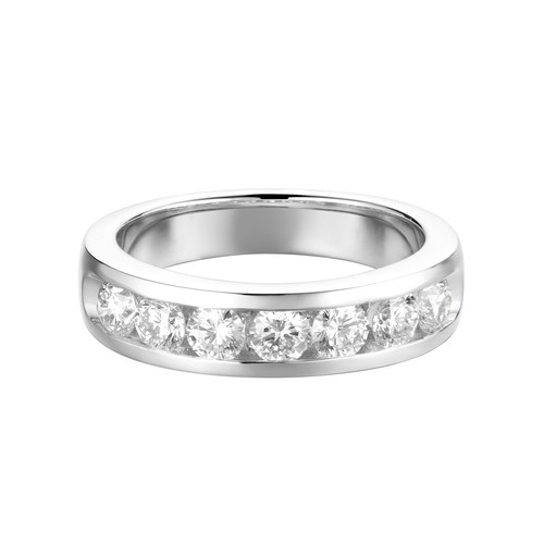 14K White Gold Lab Grown Diamond Wedding Band MZ6663