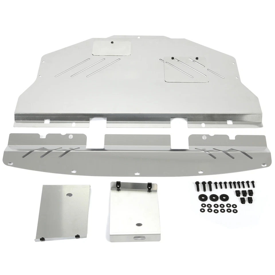 Aluminum Engine Splash Shield Skid Plate For 2011-2014 Subaru WRX STI Impreza Foto 2 de 4