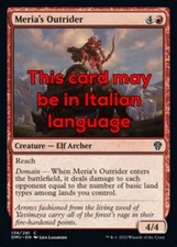MTG MERIA's OUTRIDER FOIL EXC - APRIPISTA DI MERIA 138 - DMU - MAGIC