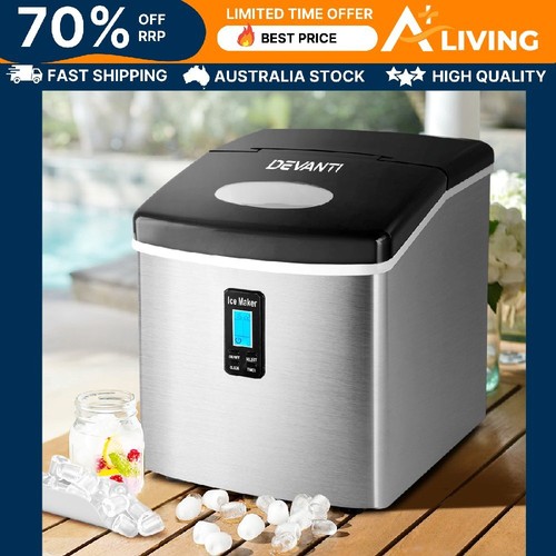 Portable Ice Cube Maker 3.2L 15kg/24hr 9 Cubes Cycle Energy Efficient ...