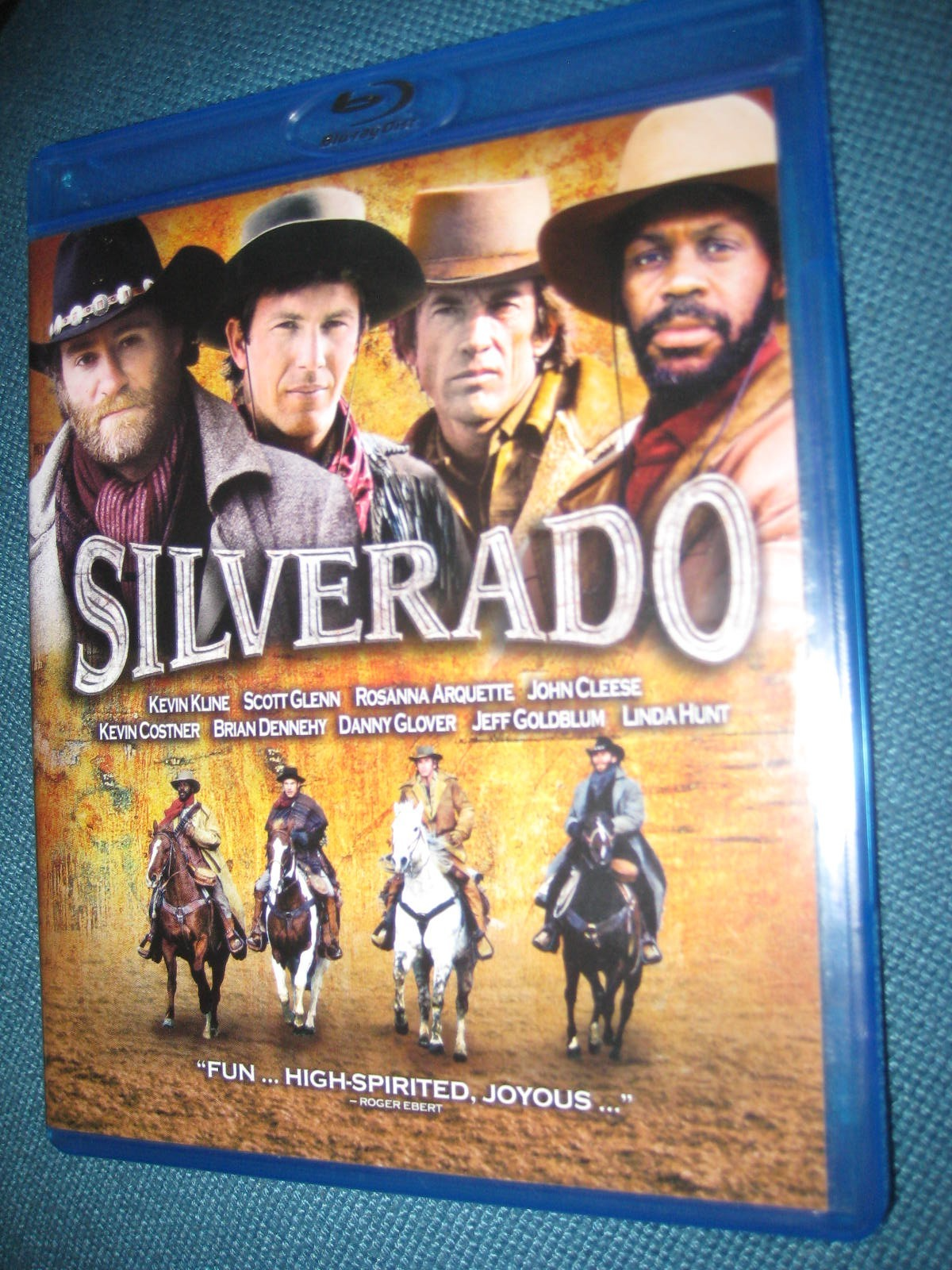 SILVERADO BLU RAY KEVIN COSTNER JOHN CLEESE DANNY GLOVER REGION A/B/C MINT DISC
