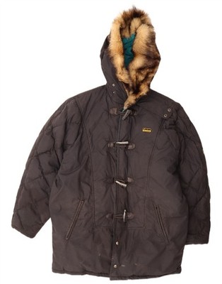 Diadora Mens Hooded Padded Jacket UK 42 XL Black Polyester CH08