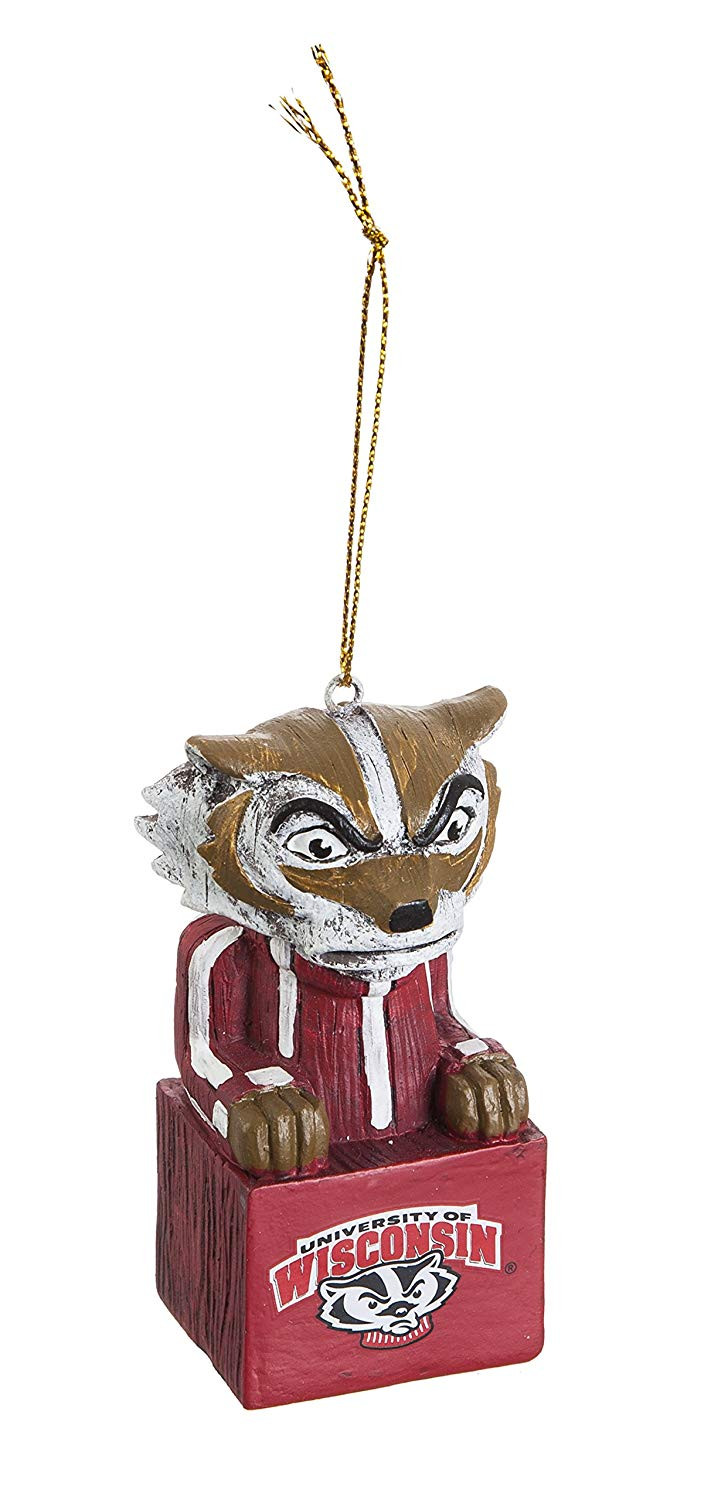 Wisconsin Badgers 3.5"" Mascot Ornament