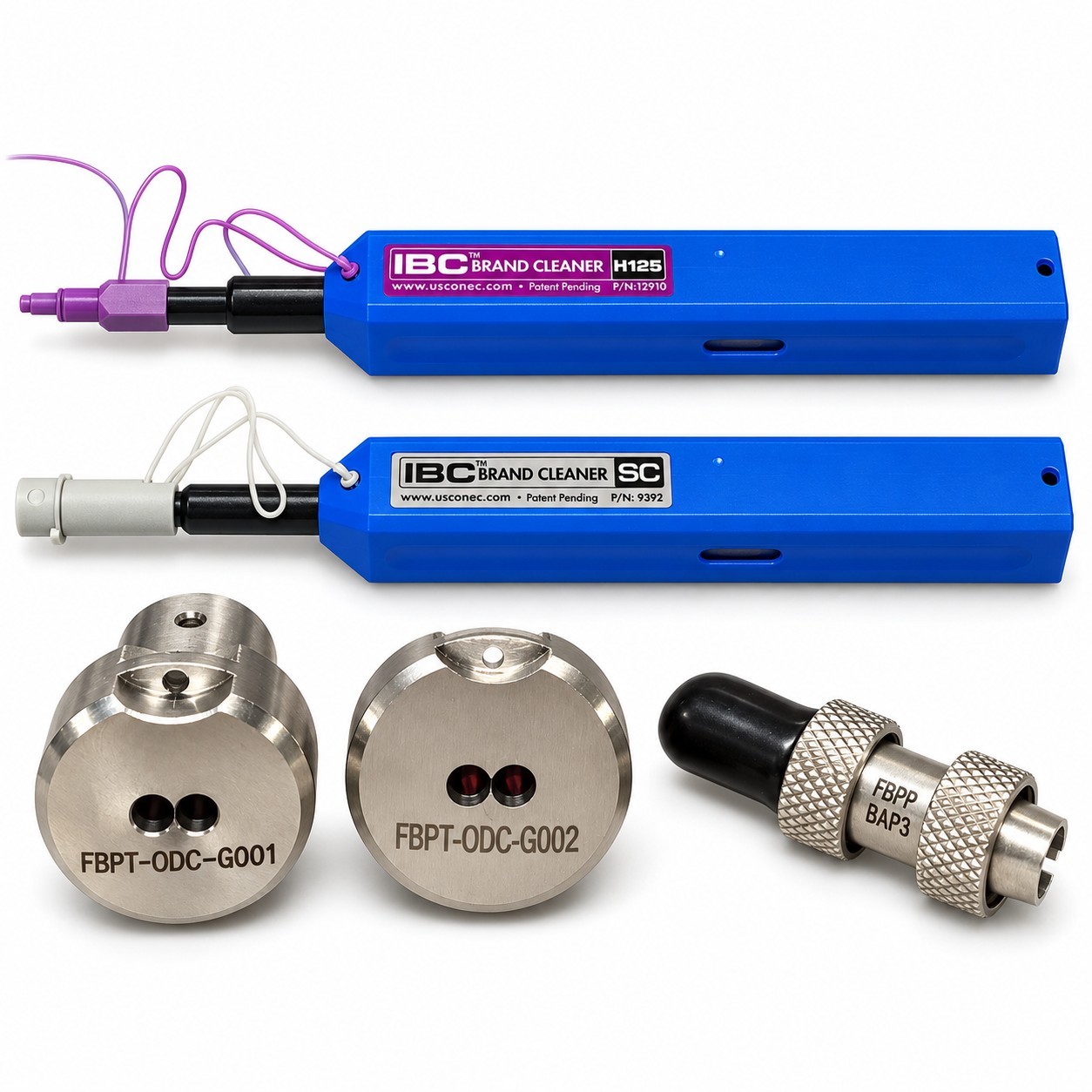 VIAVI JDSU FBPT-ODC-2 Fiber Inspection Kit G001 G002 FBPP-BAP3 + 2 Cleaners
