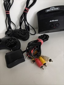 AtGames Sega Genesis Classic Game Console w/80 Built-In Games, Manual, 2 Six But