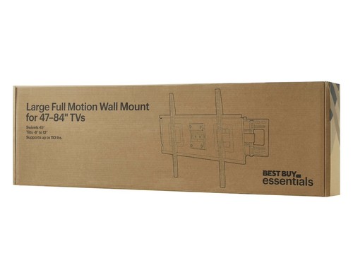 Best Buy essentials™ - Extended Tilt TV Wall Mount for Most 32–70" TVs - Black