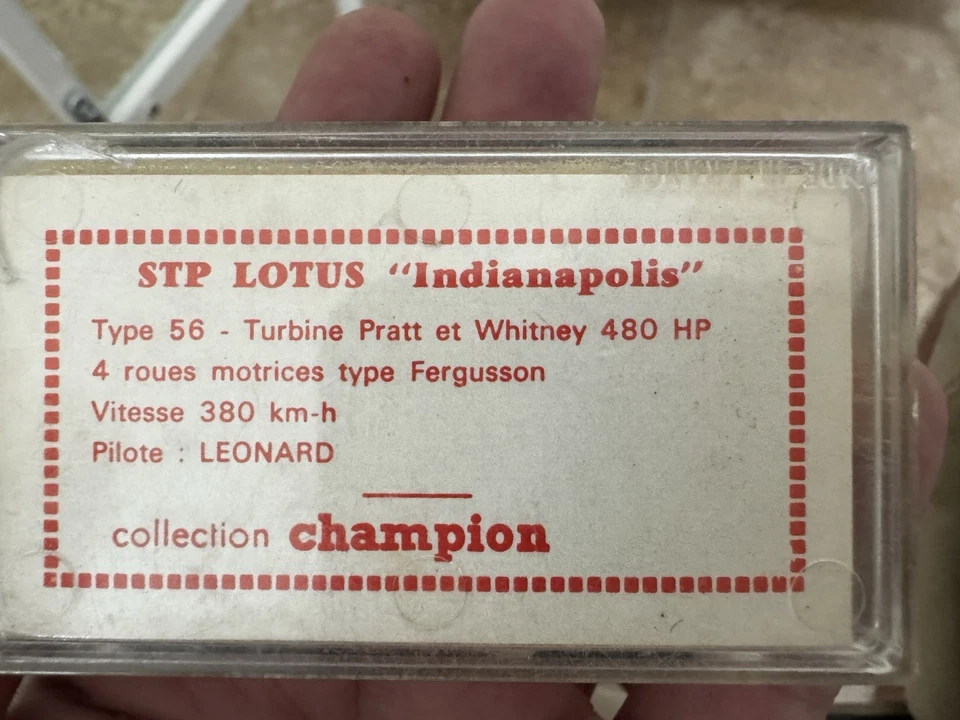 Champion Lot Of 5 1:64 France RARE. Lotus, Ferrari, Chaparral, Matra. - Image 3 of 4