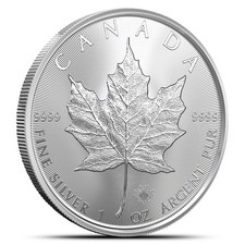 2026 1 oz Canadian Silver Maple Leaf Coin (BU) 103.30 per troy oz