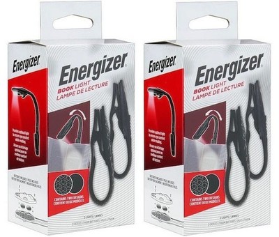 Pack 2 ENERGIZER Book Light, Batteries Iincluded, 2 Per Box, Brand New
