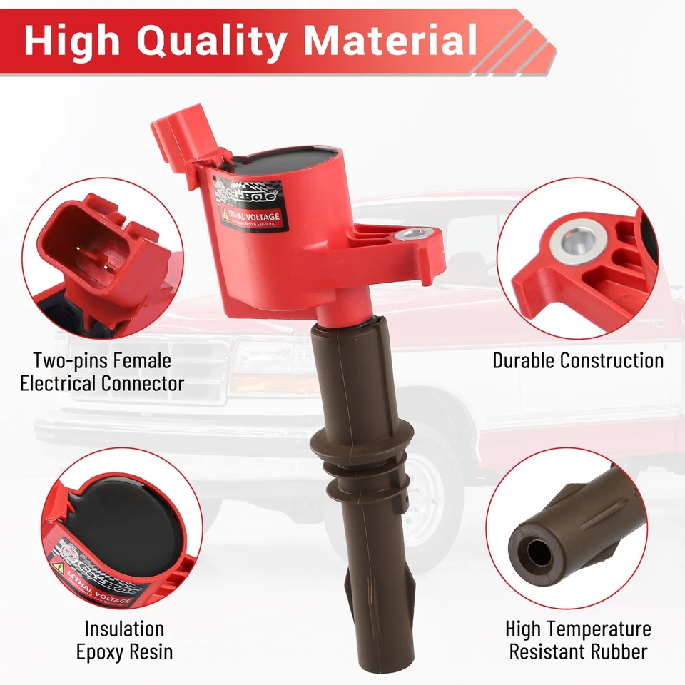 8PCS Ignition Coils DG521 For 2008-2014 Ford Expedition Lincoln Navigator 5.4L - Image 3 of 4