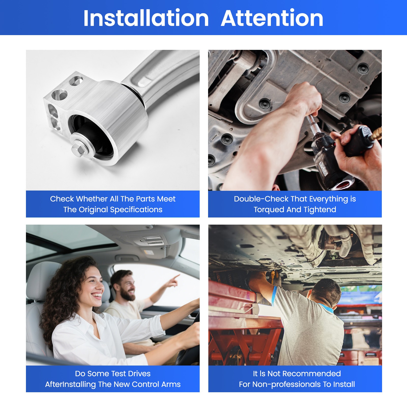 2pc Front Suspension Lower Ball Joint for Ford F-150 Lincoln Mark LT K80149