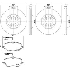Kits de frein Citroen C6
