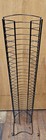 Vintage DVD Game Storage Tower Rack Holder Black Metal Wire 44.5" Holds 60 DVD's