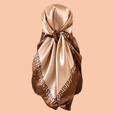 1PC Women's Summer Beach Accessory Fashion Satin Square Scarf 90 90inch Multi-us