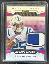 2020 Panini Playbook Marlon Mack Zoning Commission Material Jersey #ZC-9 Colts