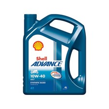 Shell Advance 4T AX7 10W40 Synthetic 4 Stroke Motorcycle engine oil - 4L 6.73 per litre