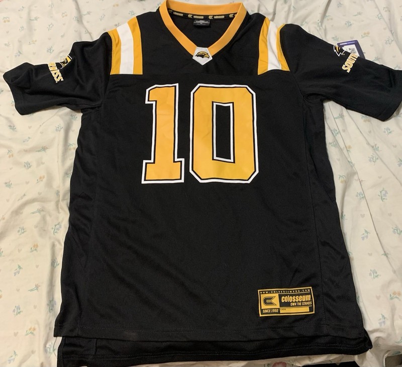 Southern Miss Golden Eagles USM Colosseum  Football Jersey No.10 Mississippi M
