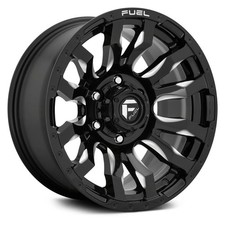 Fuel D673 Blitz Wheels 17x9 1 5x127 71.5 Black Rims Set Of 4