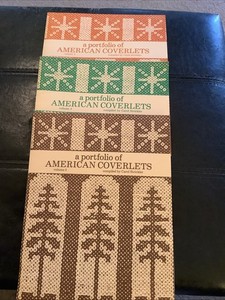 3 Portfolio American Coverlets overshot loom weaving patterns Carol Strickler