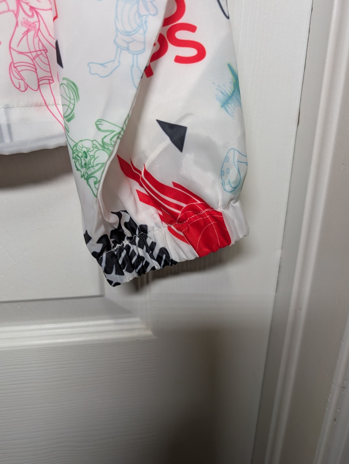 Space Jam Pullover Half Zip Large Windbreaker Type - image 4