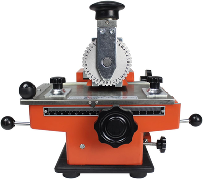 #ad Metal Nameplate Marking Machine Semi Automatic Stamping Metal Label Dog Tag Prin $289.50