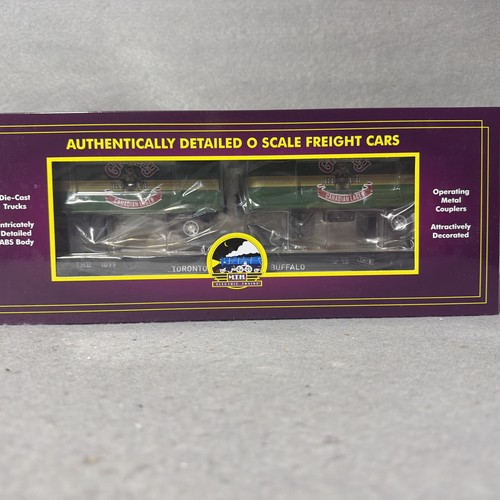 MTH Premier 20-95762, coche plano con 2 GRIZZLY BEER, remolques para cachorros, TH&B, ¡SIN USAR, EN CAJA! | Condition: New