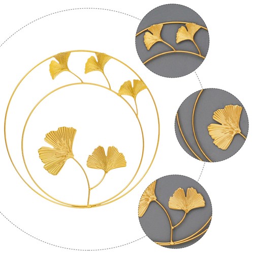  Modern Fall Decor Metal Leaves Ornament Wall Hangings Decoration - Bild 8 von 12