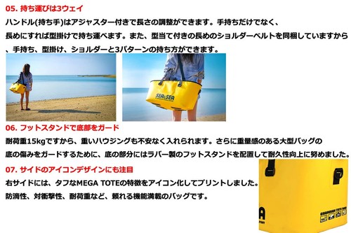 Sea Sea Yellow Sub Mega Tote Waterproof Dive Bag, Holds Housings & Strobes, Used - Picture 5 of 5