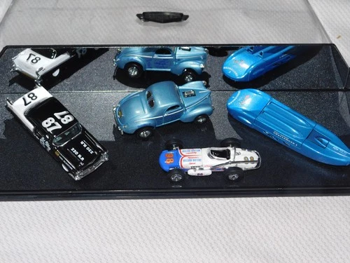 Hot Wheels Legends 1997 Vintage Record Holders 4 Car Set w/ Display Case