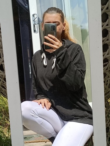 Damen weicher Baumwoll-Hoodie stilvoll übergroßer Streetwear Hoodie schwarz Größe 10-12 - Bild 2 von 6