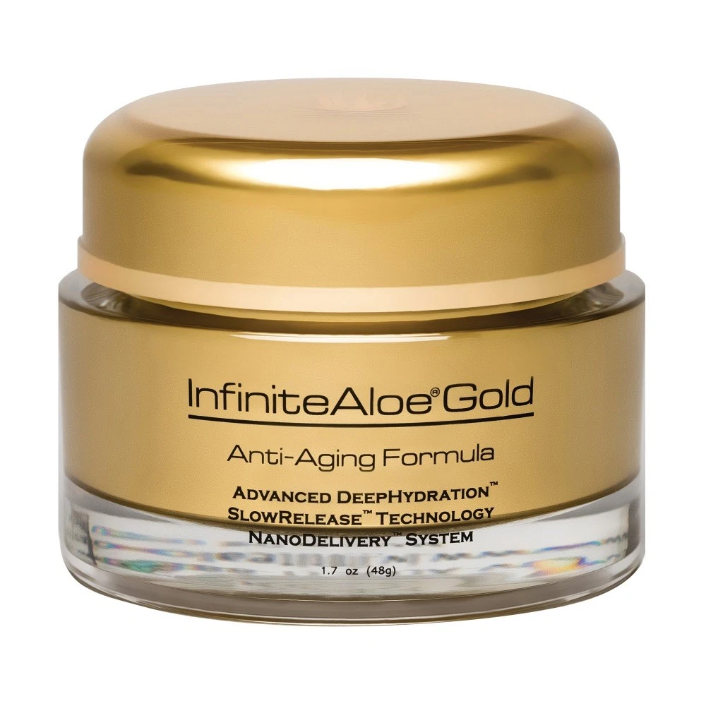 INFINITE ALOE ANTI-AGING GOLD CREAM Size 1.7 oz. / 48g. NEW
Opens in a new window or tab