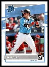 2020 Donruss Isan Diaz Rookie Miami Marlins #48