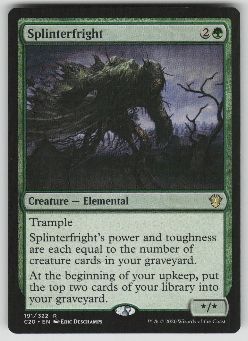 Splinterfright Normal R Commander 2020 191 NM