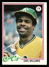 1978 Topps Earl Williams #604 - Oakland Athletics