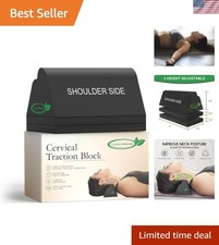 Cervical Orthotic Traction Block, Firm, Spinal Neck Alignment, Cervical Tra...