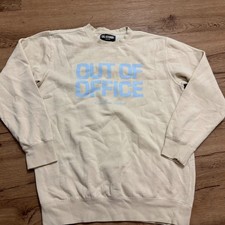 Call Her Daddy Beige Crewneck Out of Office Unwellness Medium Alex Cooper NEW