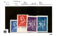 Hungary, Postage Stamp, #458-461 Mint NH, 1932 St. Elizabeth
