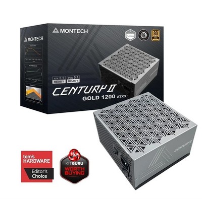 MONTECH Century II - 1200W High-End ATX Gaming Power Supply