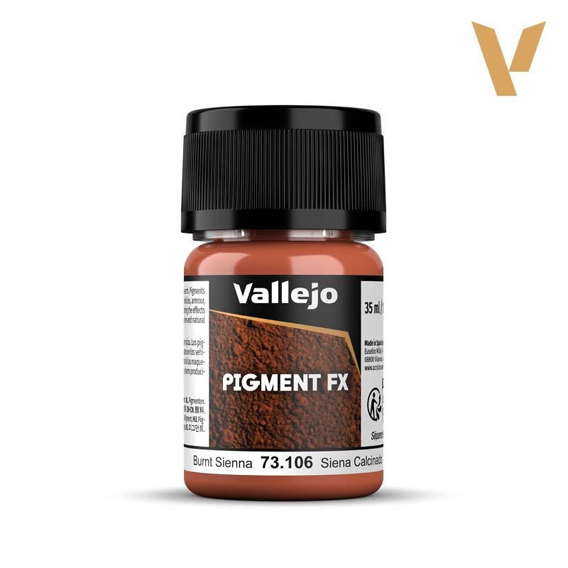 Vallejo Pigment FX - Burnt Sienna - Diorama Model Weathering Pigments