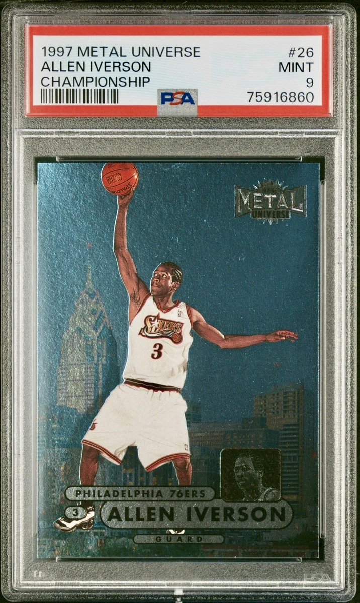 Allen Iverson Professional Sports Authenticator (PSA) Basketball