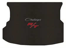 Lloyd Berber Trunk Mat for '12-16 Challenger w/Silver on Black w/ Red on Black R