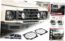 1 Pair Car Headlight Cover Compatible with Ineos Grenadier 2020 Glossy Black