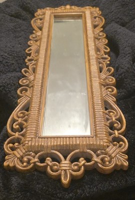 Vintage Faux Wicker HOMCO Wall Mirror