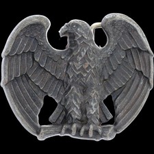 Civil War Union Style US War Eagle Army Military Pride 1970s Vintage Belt Buckle