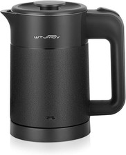 Compact 0.6L Electric Kettle - Lightweight with Separate Lid for Easy Pouring