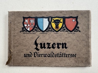 Luzern und Vierwaldstättersee. Ansichten Album um 1890 Schweiz