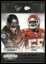 2014 Panini Contenders #2 Dee Ford / Jadeveon Clowney Rookie Round Numbers